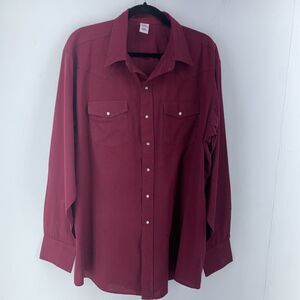 Vtg Malco Modes XLT Pearl Snap Western Shirt USA Cowboy Retro Rodeo Southwest